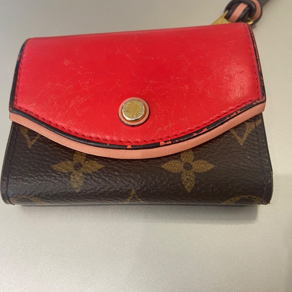 Louis Vuitton Monogram Red Portefeuille Tuileries Compact Trifold Wallet w/ COA - Picture 11 of 16
